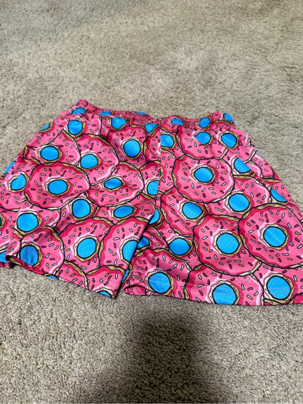 Baseball Lifestyle  101 Pink Donut Print Shorts